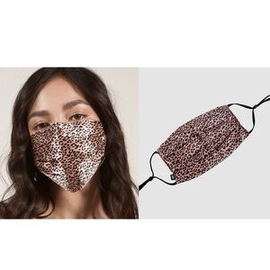 Slip Silk Face Mask Rose Gold Leopard